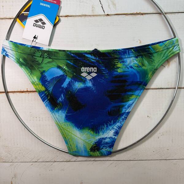 【即決】Arena アリーナ 女性用 ビーチバレー ビキニ ショーツ 水着 ブルマ Palm PIX BLUE柄 海外30 その3