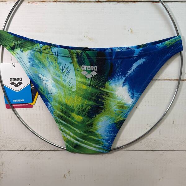 【即決】Arena アリーナ 女性用 ビーチバレー ビキニ ショーツ 水着 ブルマ Palm PIX BLUE柄 海外30 その5