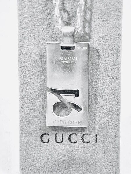 【美品!送無】GUCCI★グッチ 山羊座 ネックレス シルバー925 リング、ピアス、ブレスレット