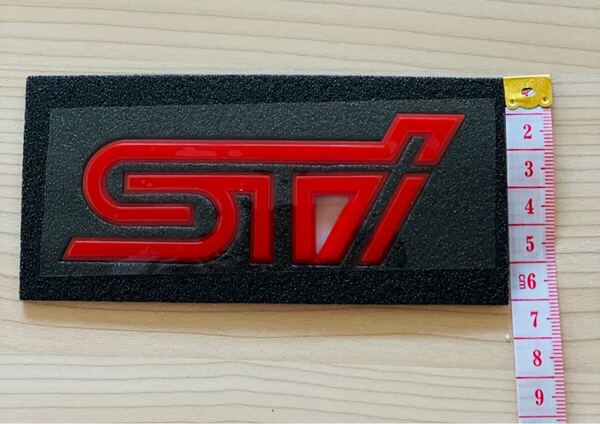 スバル BRZ WRX,インプレッサなど STI エンブレム レッド