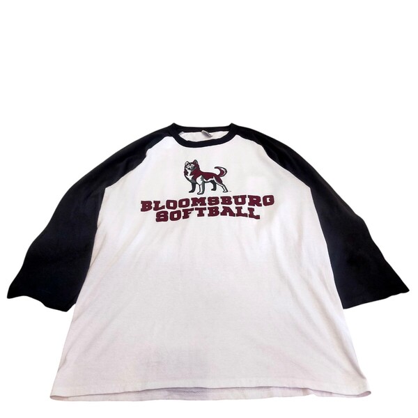 古着 port&company ラグランTシャツ ロンT 七分丈 カットソー