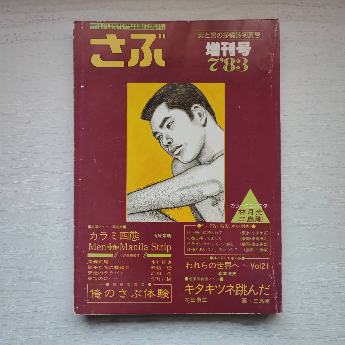 Bibian 比比昂- 1273)ゲイ雑誌あいつ1981年9月号さぶ