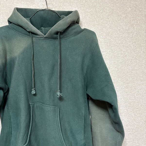 【鬼サンフェード】 USA製 単色タグ champion REVERSE WEAVE チャンピオン ビンテージ パーカー リバースウェーブ MEDIUM