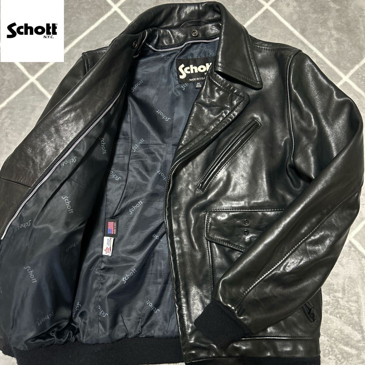 Yahoo!オークション -「44 (ショット schott)」(ライダース Yahoo!オークション -「44 (ショット schott)」(ライダース