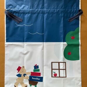 ファミリア ショッパー ギフト袋 マチ付き 防水 ビニール バッグ ポリ巾着袋