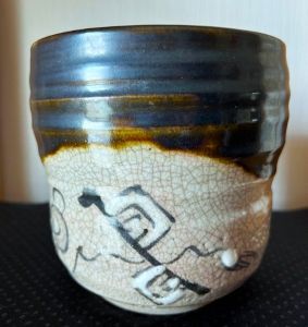 茶道具 茶器 水差し 蓋付き 焼物 落ち着いた色合いが素敵な 茶道