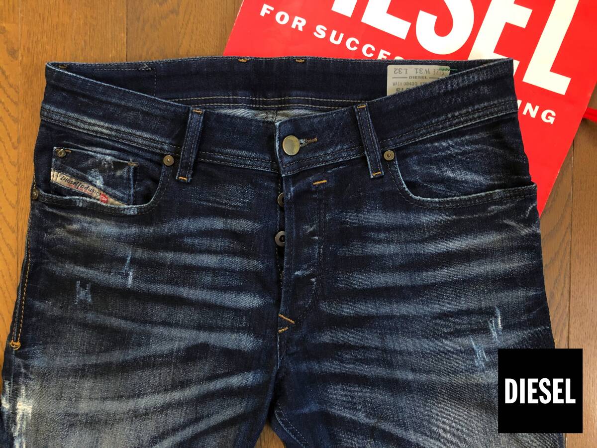 新品タグ付き】DIESEL ブラックデニム SHIONER W31 イタリア製 新品タグ付き】DIESEL ブラックデニム SHIONER W31 イタリア製