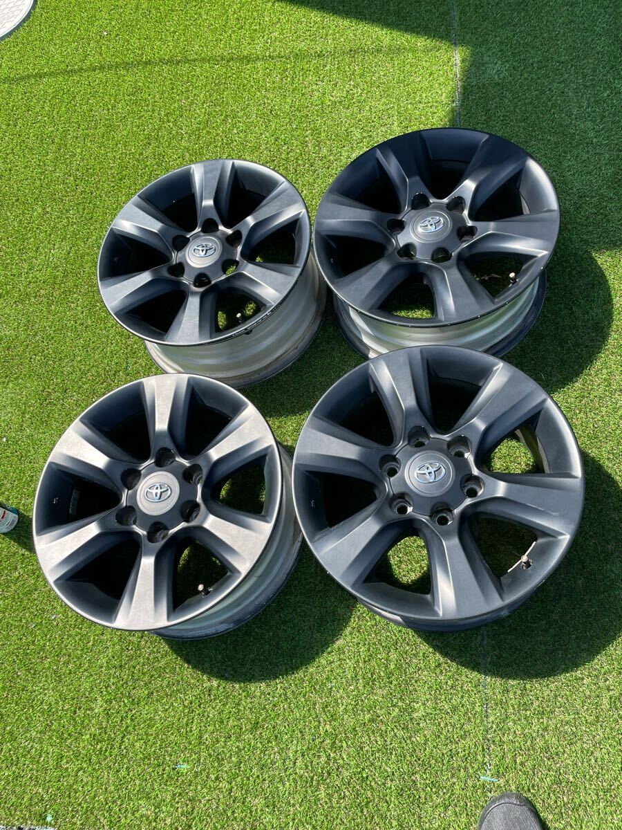 ランクル150プラド 純正ホイールタイヤセット マッドブラックED