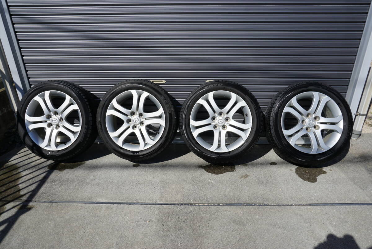 マツダ MPV 純正 17in 7J +45 PCD114.3 4本セット ホイールのみ