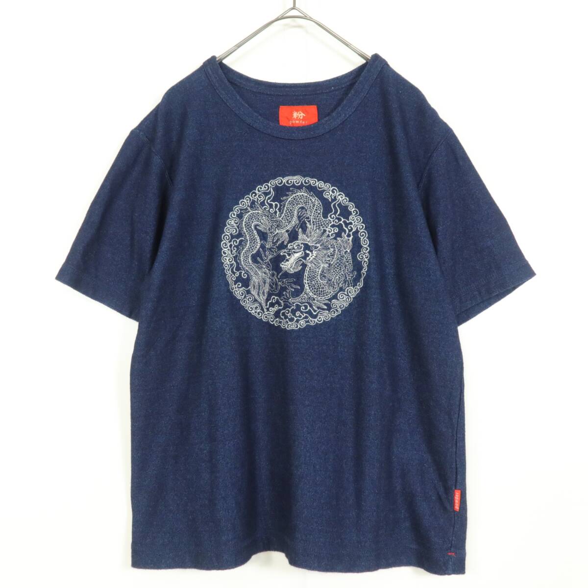 新品タグ付き GARNIRE 龍 刺繍 七分袖 シャツ 6 Lサイズ ガルニエ