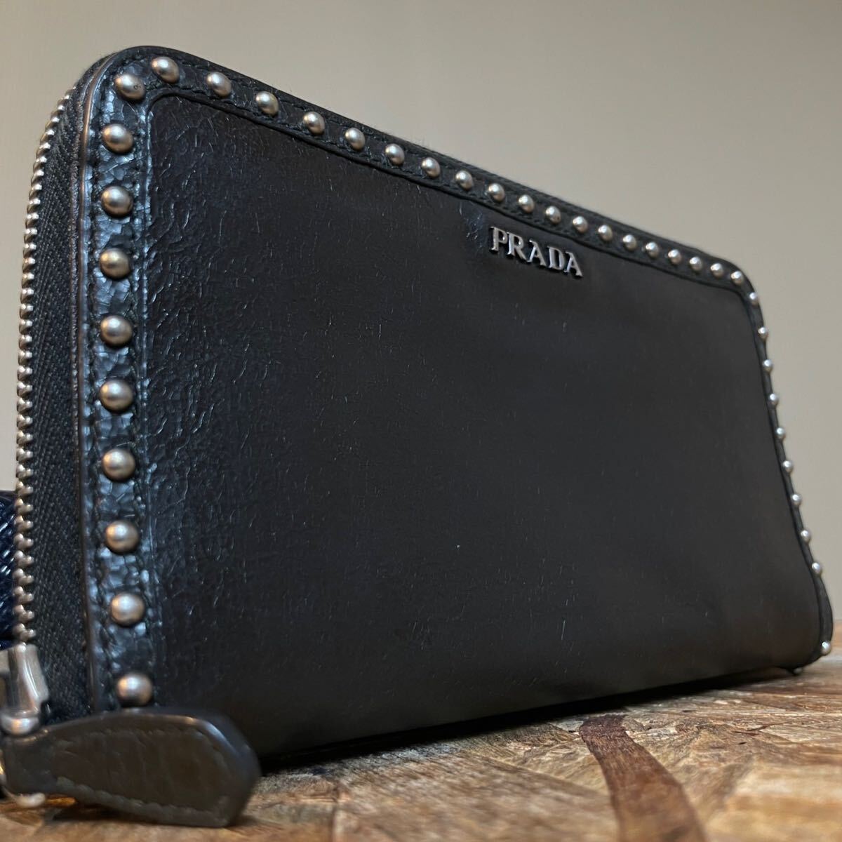 Yahoo!オークション -「prada スタッズ 財布」(プラダ) (ふ)の Yahoo!オークション -「prada スタッズ 財布」(プラダ) (ふ)の