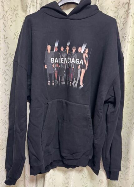 バレンシアガ スウェット パーカー 黒 BALENCIAGA