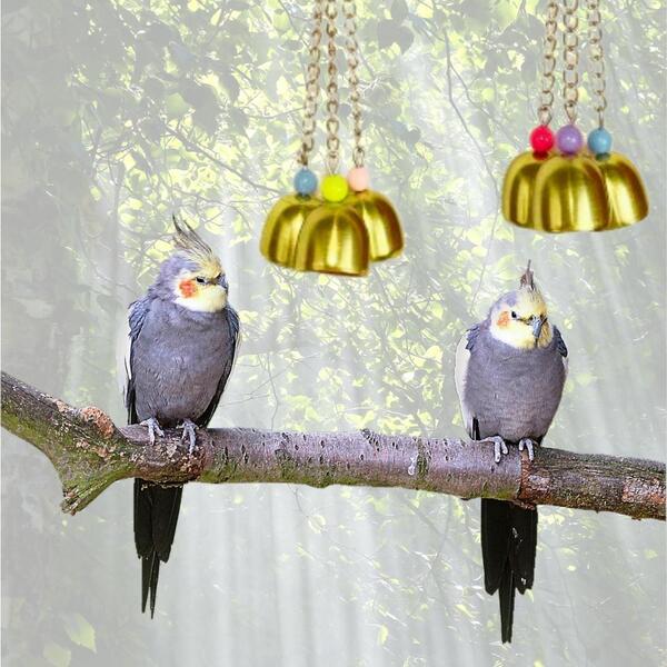 【SALE】2個 鳥のおもちゃ 鈴 玩具 吊り下げ インコ オウム .058.