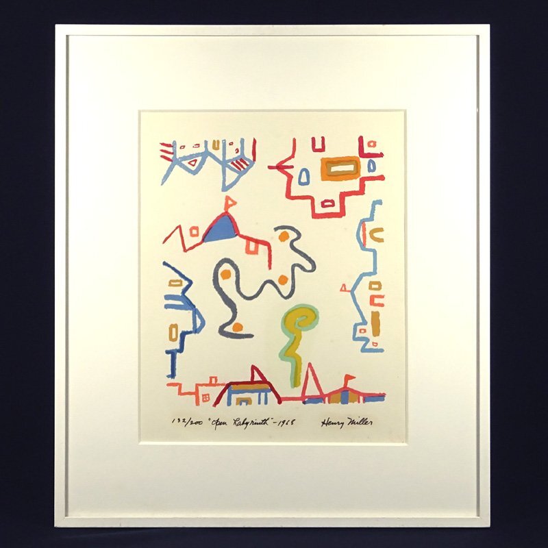 Amazon.co.jp: アートヘンリーミラー絵画展1968年デザイン：横尾