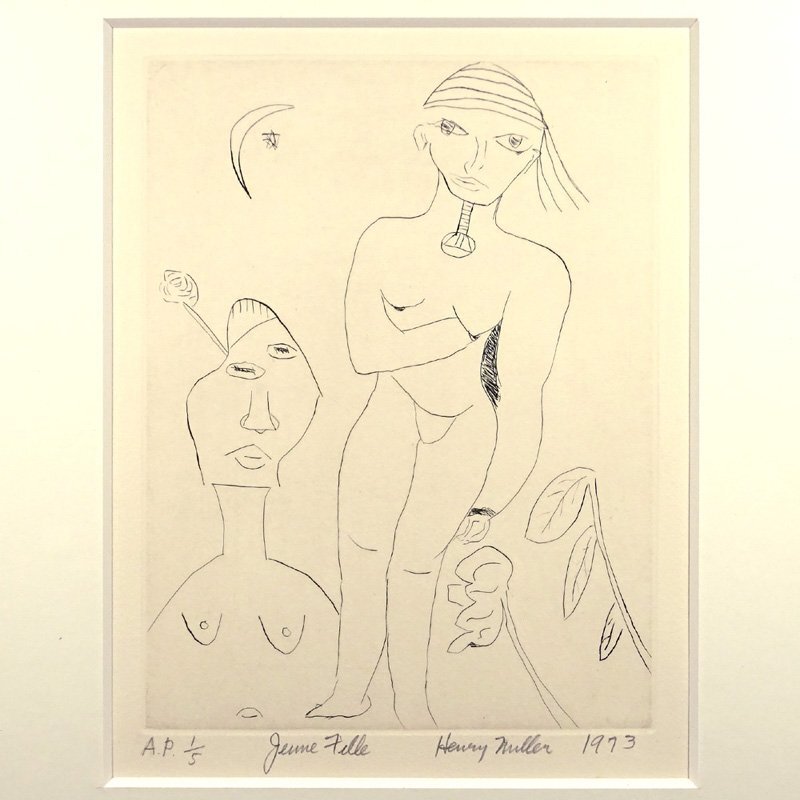 ピカソのスペイン戯曲の中のエッチングの版画紙へのコピー - 絵画