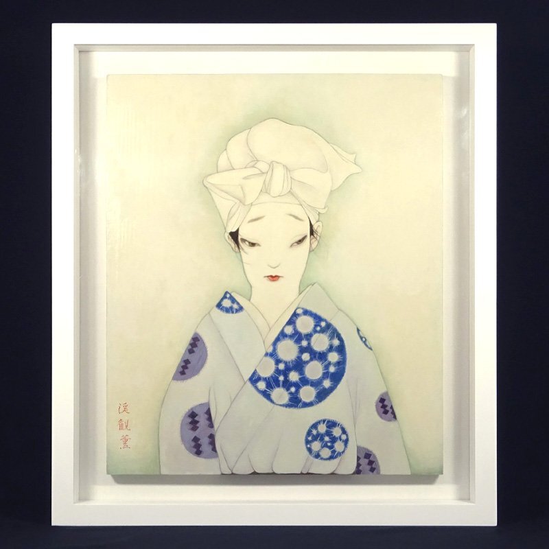 激安 山口 薫、金環色の若駒、新品額装付、画集画、状態良好、送料 絵画