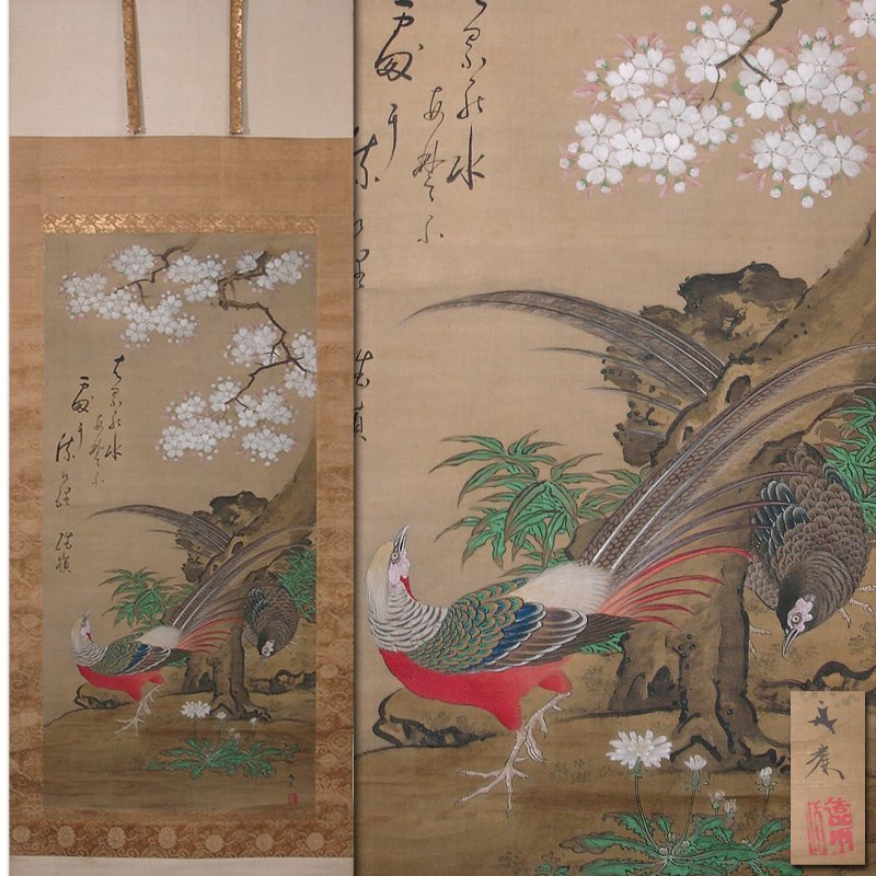 Yahoo!オークション -「掛け軸 花」(日本画) (絵画)の落札相場