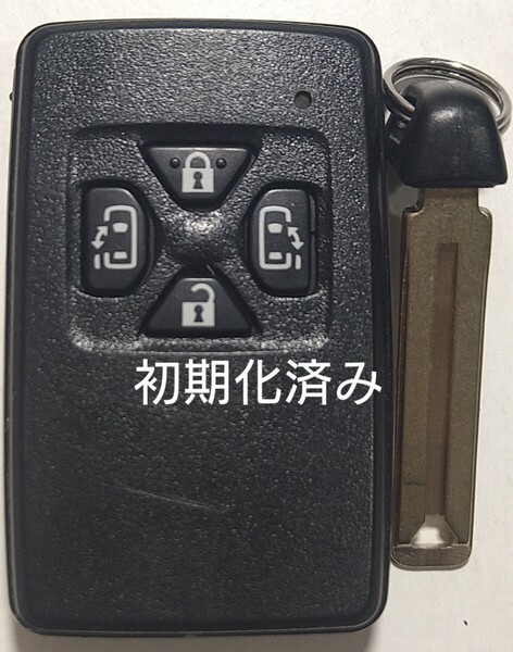 初期化済トヨタスマートキー4ボタンノアヴォクシーアルファードヴェルファイアアイシス基盤番号271451-6230ノーカットキー・新品電池付き24