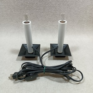 ●○電気コード式 キャンドル 電気ローソク 2本セット ロータリースイッチ○●