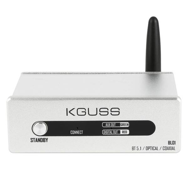 KGUSS BL01 Bluetooth DAC オーディオアンプ 【Bluetooth 5.1+DAC 2-in-1機能】オーディオデコーダー ハイレゾ オーディオ アンプ