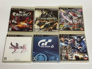 人気ソフト6本セット 無双OROCHI2/GT6/FF13-2/ガンダム無双3 他 まとめ売り