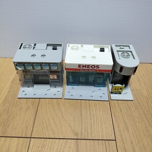 トミカタウン「ENEOS・交番・消防署」※扉なし 店舗のみ ショップ 店舗