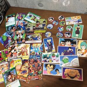 【即決/送料無料】DRAGON BALL ドラゴンボールグッズ40個アソートセット④ 大量セットまとめ売り 当時物メンコ カードダスセット 中古