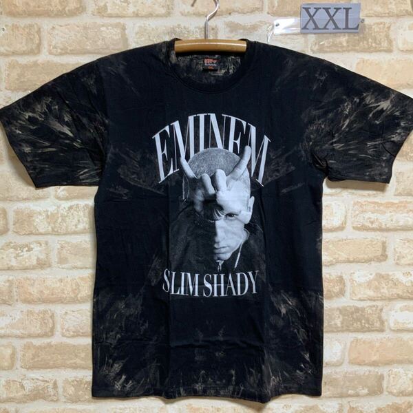 エミネム Tシャツ XXL サイズ EMINEM SLIM SHADY タイダイ 絞り染め ムラ染 半袖 イラスト