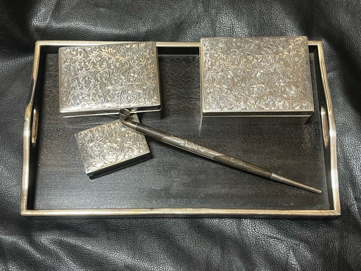 Yahoo!オークション -「銀製 煙草ケース」(金属工芸) (工芸品)の Yahoo!オークション -「銀製 煙草ケース」(金属工芸) (工芸品)の