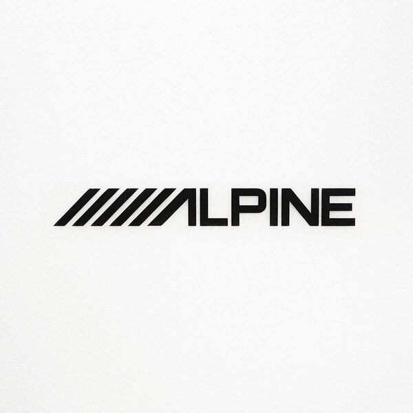 新品・未使用☆ALPINE アルパイン カッティングステッカー ブラック 1枚 縦19mm×横150mm |切り文字|切文字|新品|送料無料|匿名配送