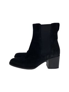 GUCCI* со вставкой из резинки ботинки /34.5/BLK/ замша /1040206/ ощущение поношенности есть