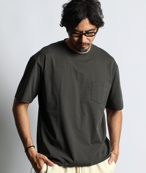 The DUFFER of ST.GEORGE 「AIR FLEX」 TECH TEE:高収縮機能素材 エアフレック ステックTシャツ【S】【Dark Olive】【2024/SS】