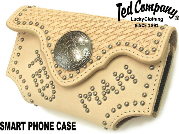 ☆新品☆エフ商会 テッドマン スマホケース TSHC-100 ナチュラル TEDMAN'S スマホケース 本革(牛革カウレザー) 販売終了品 希少