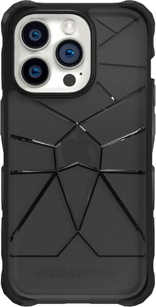 2316207☆ Element Case Special Ops iPhone 14 Pro Max(6.7インチ)用 - 積極的に頑丈で軽量、軍用規格の落下試験済み - スモーク/ブラック