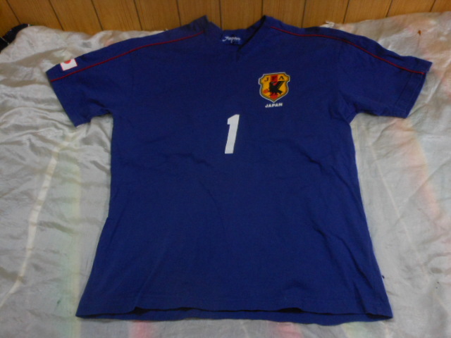 JFA 川口能活 サッカーユニフォームtシャツ半袖 日本代表 KAWAGUCHI 川口能活 サッカーシャツ M背番号1 - メルカリ