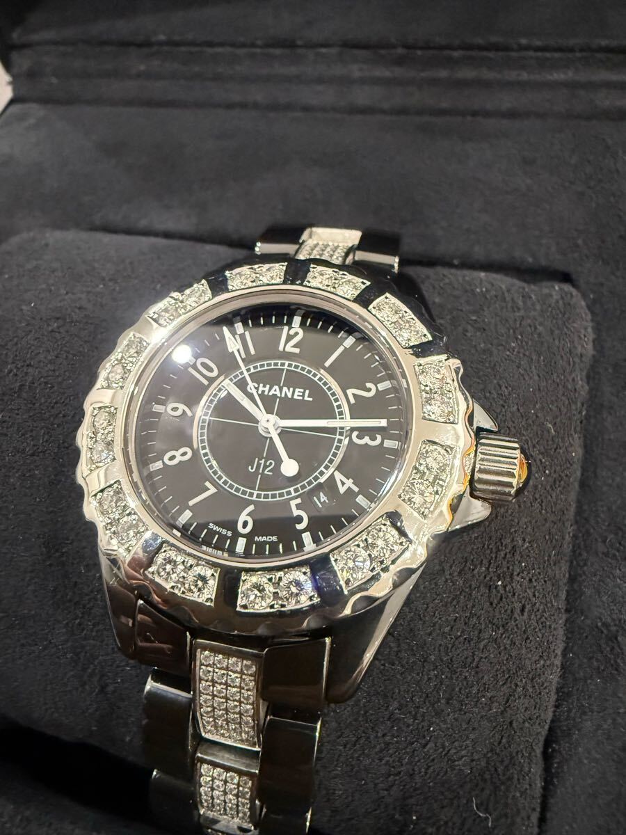 CHANEL - 期間限定価格☆シャネル J12 33mmバケットベゼルCZ