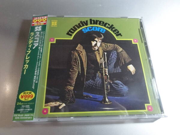 RANDY BRECKER ランディ・ブレッカー SCORE 帯付き国内盤 24Bitリマスター