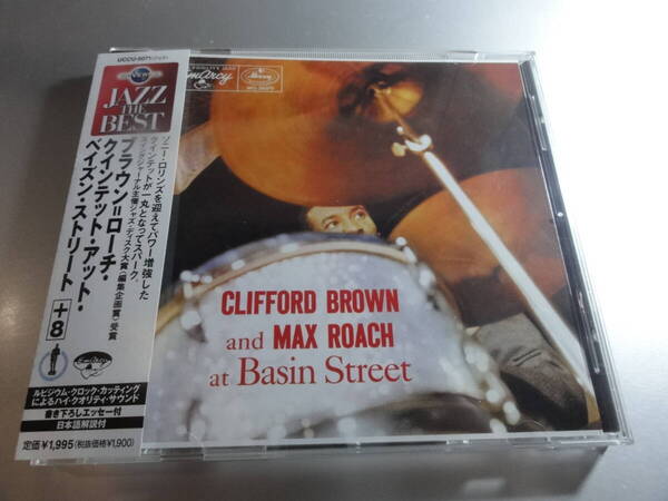 CLIFFORD BROWN AND MAX ROACH AT BASIN STREET クリフォード・ブラウン マックス・ローチ 帯付き国内盤 24Bitリマスター
