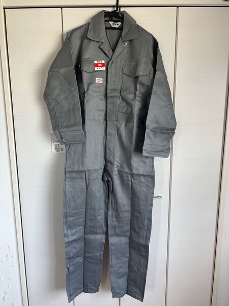 ☆ 送料無料 ☆ 新品 即決 ツナギ 作業服 AUTO-BI オートバイ 通年 長袖つなぎ服 1-1750 Lサイズ 山田辰 ☆ 前金属ボタン 作業着