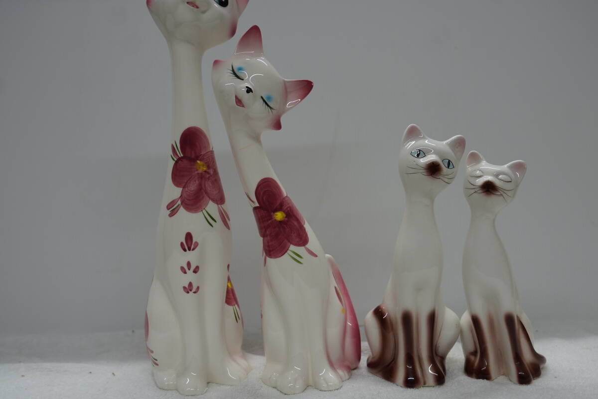 昭和レトロ 専用箱付き 当時物 デッドストック品 シャム猫 ペア