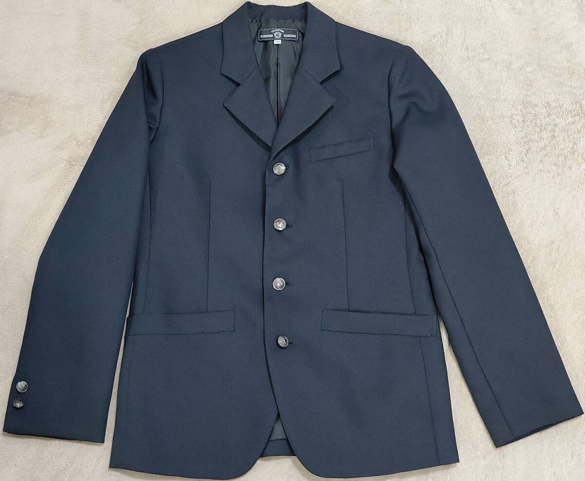 【美品】スーツ160 TAKA-Q｜綿麻ライク 1ボタン7分袖ジャケット 茶(セットアップ