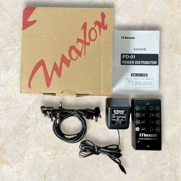 ギターエフェクター専用 Maxon PD-01 DC電源分配器 最大7台のエフェクターに電源供給可能 パワーディストリビューター