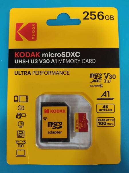 【未開封品】コダック KODAK MicrosdSDXCカード 256GB ①