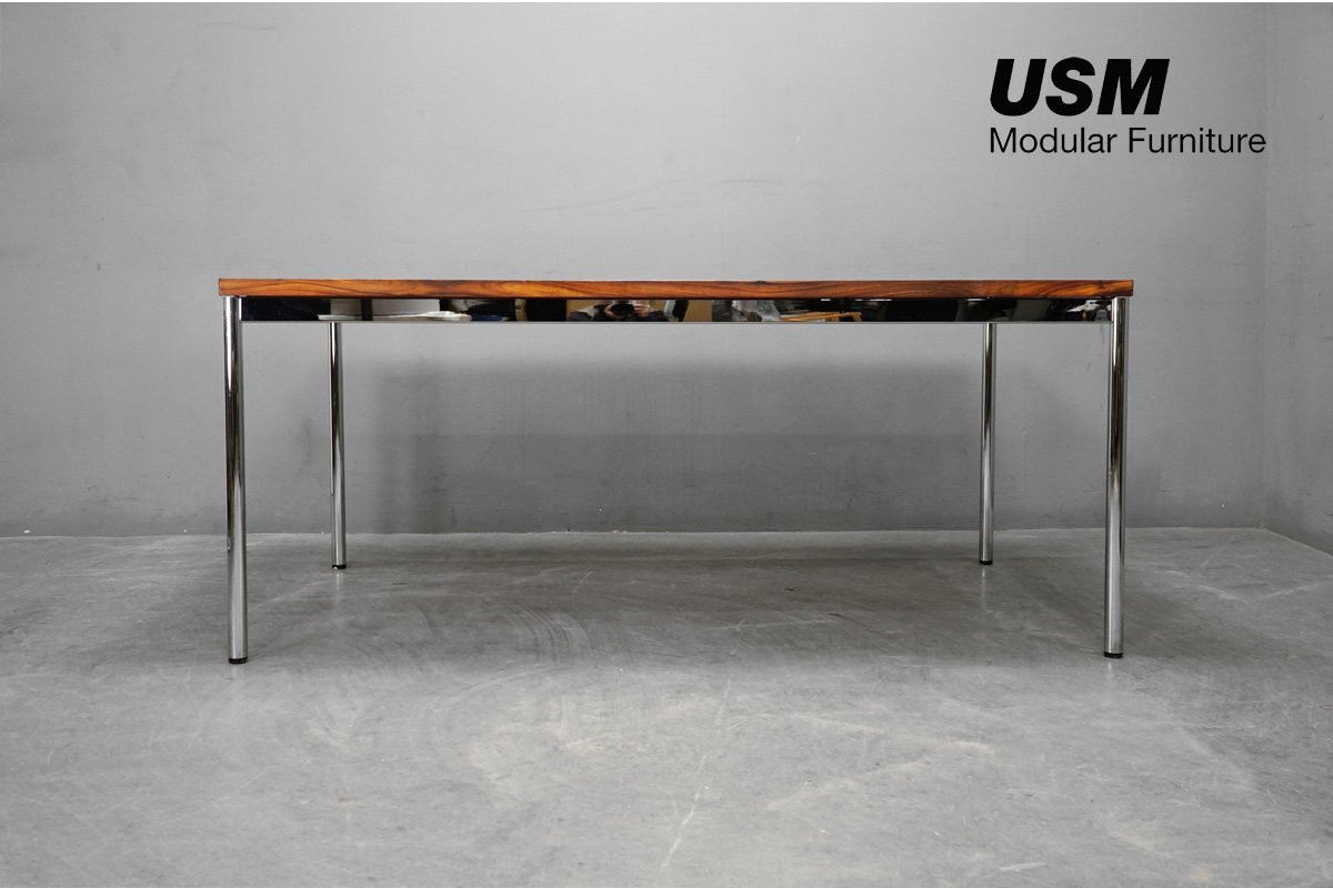 展示品 usmハラー ガラス 大型 ダイニングテーブル デスク モダン Yahoo!オークション -「usmハラー」(テーブル) (家具