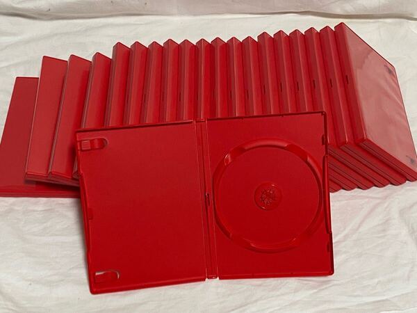 DVD空ケース 赤色 20枚まとめ売り