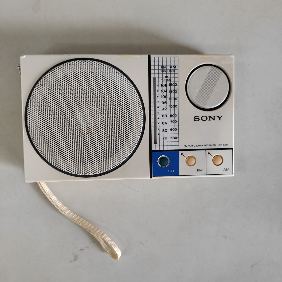 SONY ICF-S30 FM/AM 古る 2BAND トランジスタラジオ 希少 良品