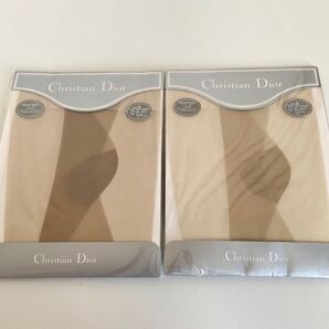 未使用 Christian Dior クリスチャンディオール パンティストッキング 2点セット サイズS 透け感 ストッキング パンスト カネボウ