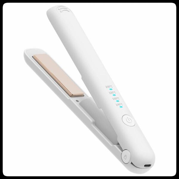 コードレス ヘアアイロン 2WAY カール ストレート プロ仕様 充電式 白