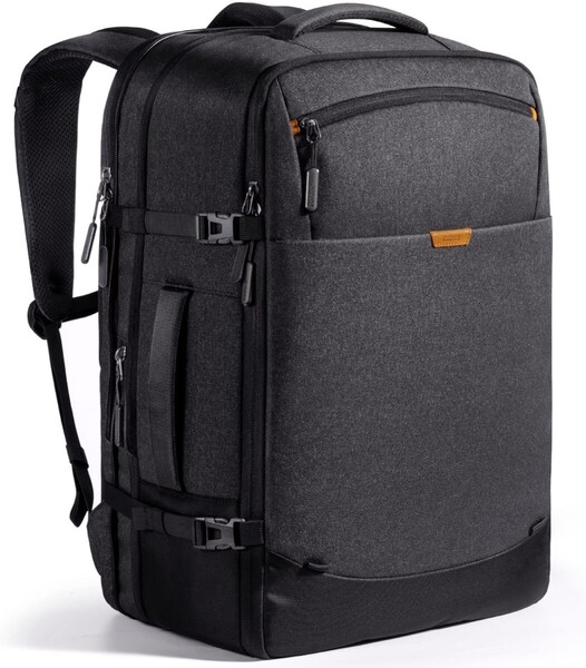 Inateck 38.5-46.2Lトラベルバックパック 拡張可能 機内持ち込み手荷物 ハンドラゲッジ トロリーストラップ付き 最大