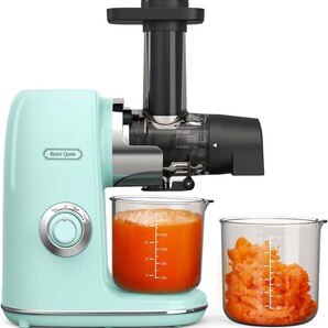 スロージューサー、新鮮なフルーツと野菜用スローコールドプレスジューサーマシン、搾りカス分離